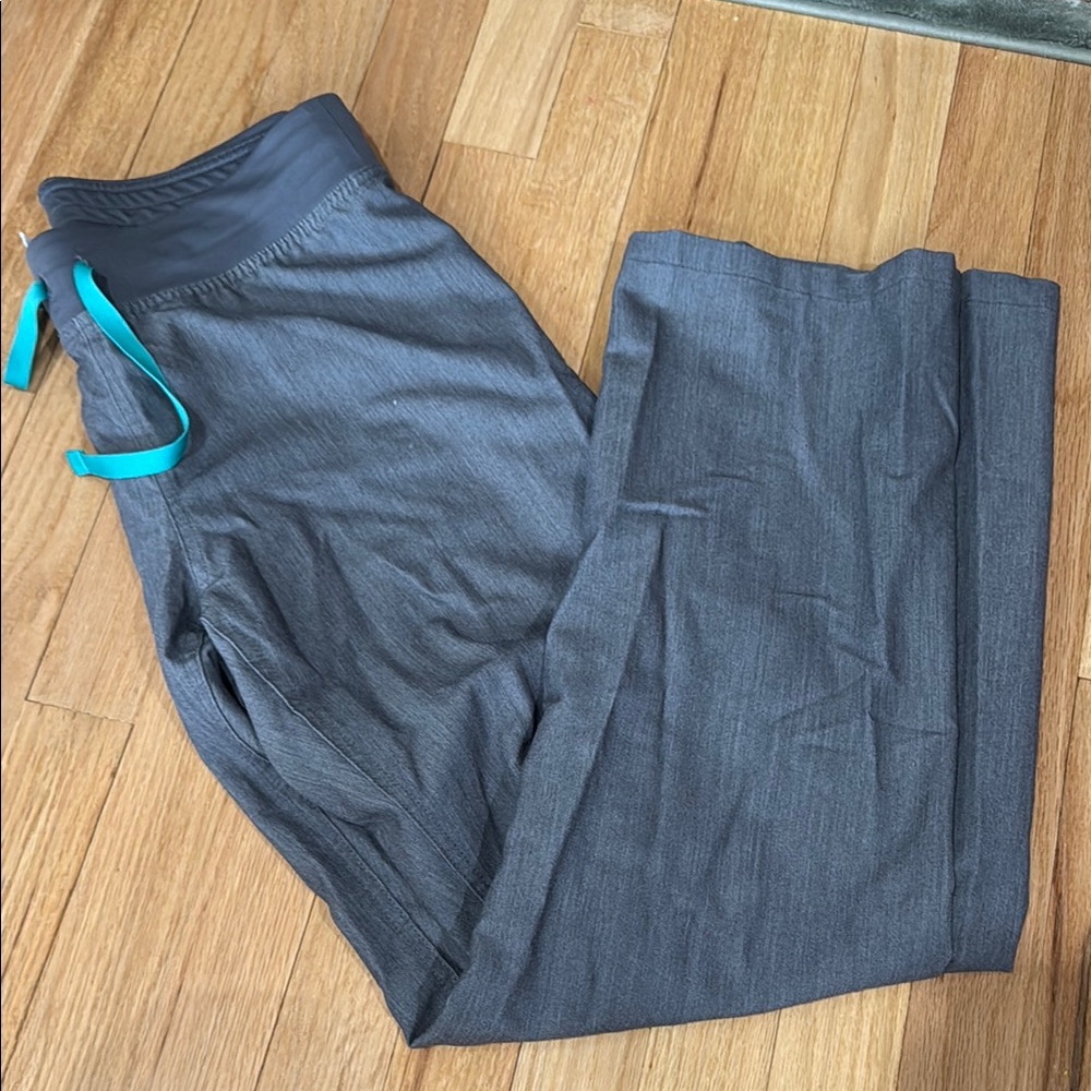 Figs Gray Wide Leg Scrub pants